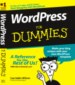 WordPress For Dummies by author Lisa Sabin-Wilson, published by Wiley Publishing