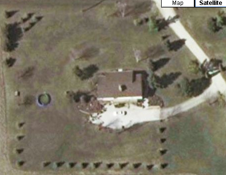 Google Maps, Home address, car in driveway