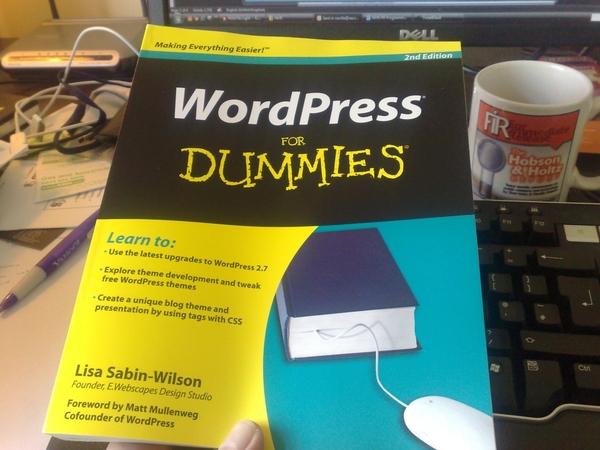 Neville Hobson (of http://www.nevillehobson.com/), all the way from the UK - shared a picture of his copy once it arrived from Amazon.uk and said:  Just arrived from Amazon UK: WordPress for Dummies 2nd Edition. The best how-to book on WP, imo.  Thanks, Neville!   Want to share your WordPress For Dummies photo?  Please do - Ill publish it here!