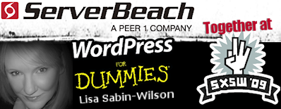 ServerBeach at SXSW with Lisa Sabin-Wilson, author of WordPress For Dummies